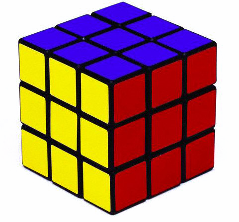 Rubik S Png Image - Rubik's Cube 3x3 Png (481x447)