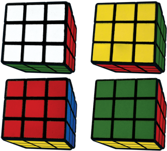 Picture Of Rubik's® Cube 3d Mini Eraser Set - Rubik's Cube (550x550)