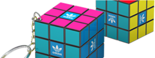Rubik's Cube Keychain - Rubik's Cube (736x200)