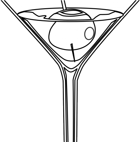 Martini Clipart Toast - Martini Glass (474x481)