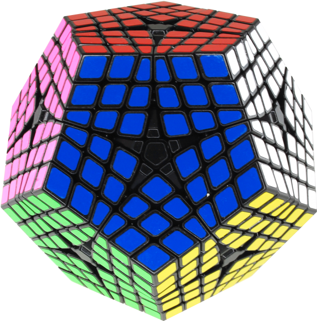 Elite Kilominx - Black Body - Rubik's Cube (640x640)