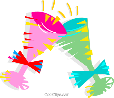 Champagne Glasses Royalty Free Vector Clip Art Illustration - Champagne Glasses Royalty Free Vector Clip Art Illustration (480x415)