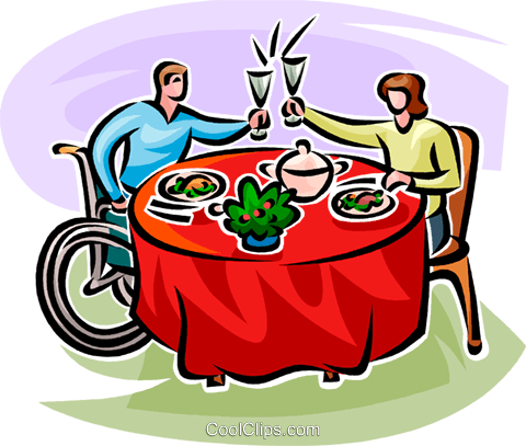 Proposing A Toast Over Dinner Royalty Free Vector Clip - Proposing A Toast Over Dinner Royalty Free Vector Clip (480x407)