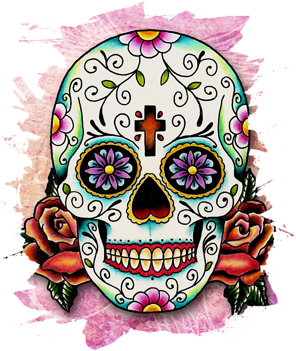 Click And Drag To Re-position The Image, If Desired - Calaveras Dia De Muertos Png (580x700)