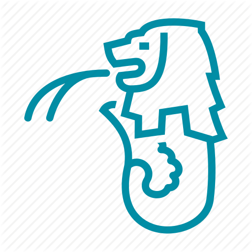 Singapore Landmarks Icons Clipart Merlion Park Clip - Merlion Singapore Icon (512x512)
