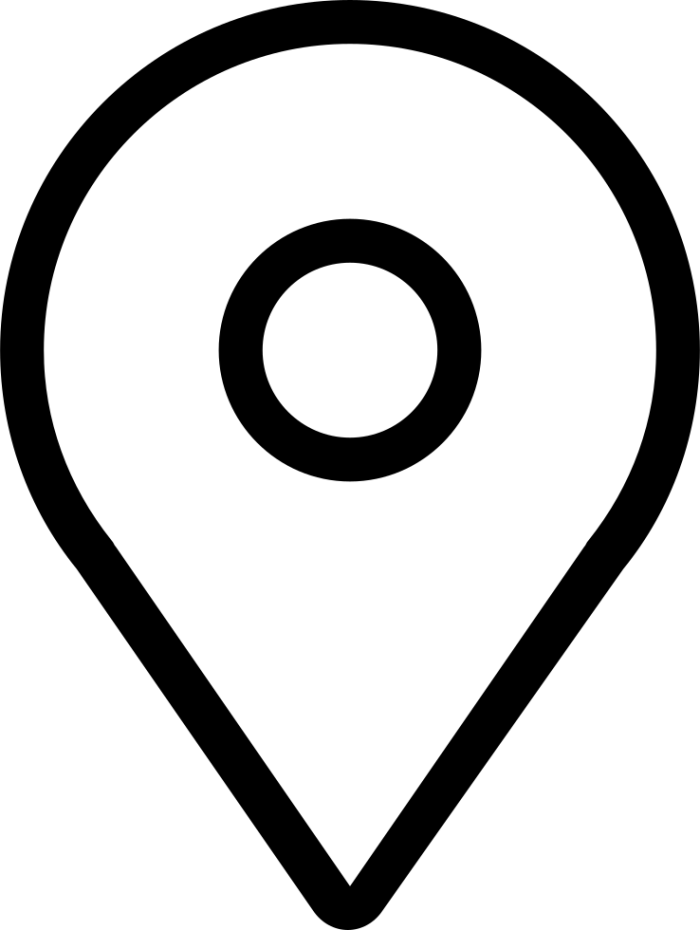 Landmark Icon Png - Address Icon Vector White (700x930)