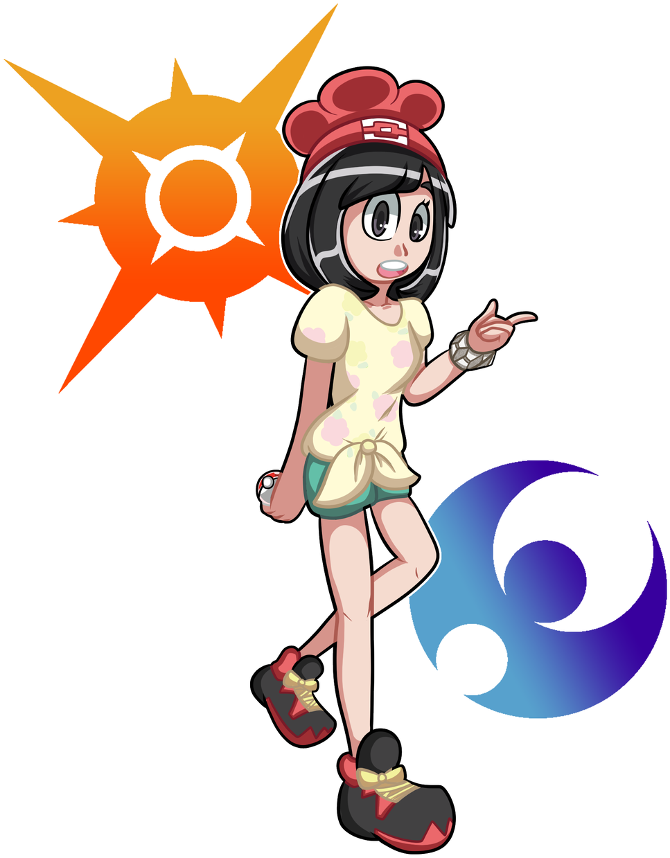 Pokemon Sun And Moon By Technogamerspriter Pokemon - Pokemon Sun And Moon Logo Png (1024x1288)