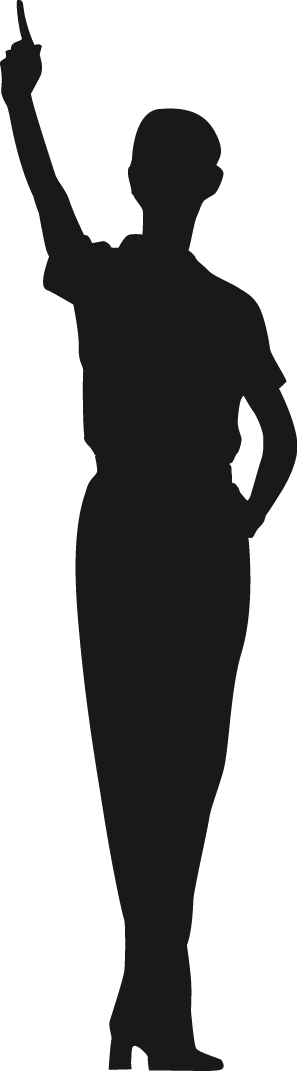 Woman Silhouette - Little Black Dress (297x1071)