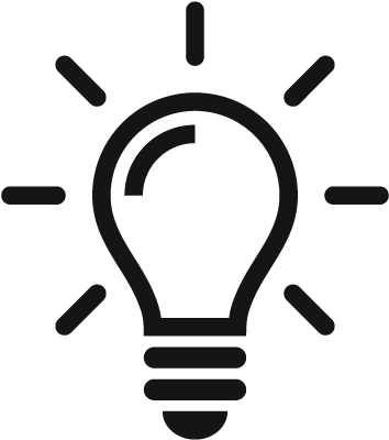 The One Reason - Light Bulb Icon Transparent Background (380x414)