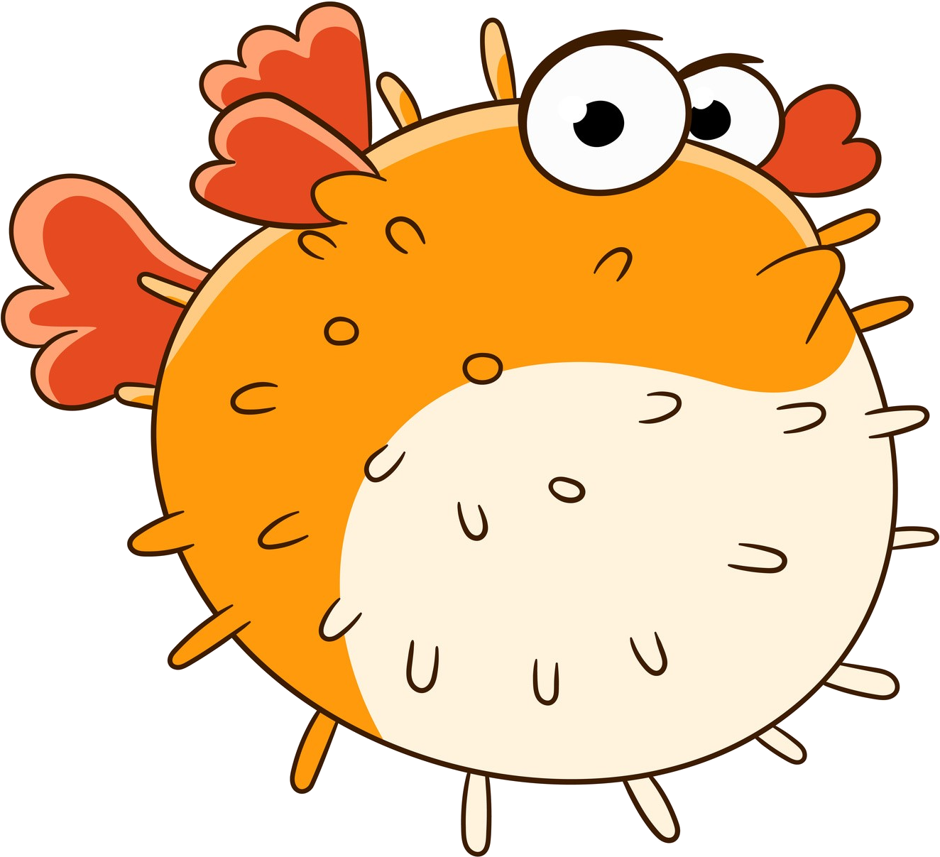 Toter Fisch Und Gerüch E - Blowfish Clipart (1378x1378)