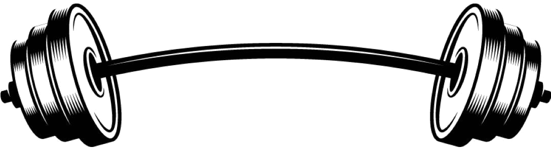 Barbell Transparent Images Png - Transparent Background Barbell Clipart (1088x297)