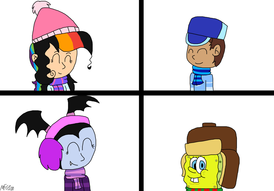 The Fantastic Four Christmas By Mixelfangirl100 - Cartoon (1070x747)