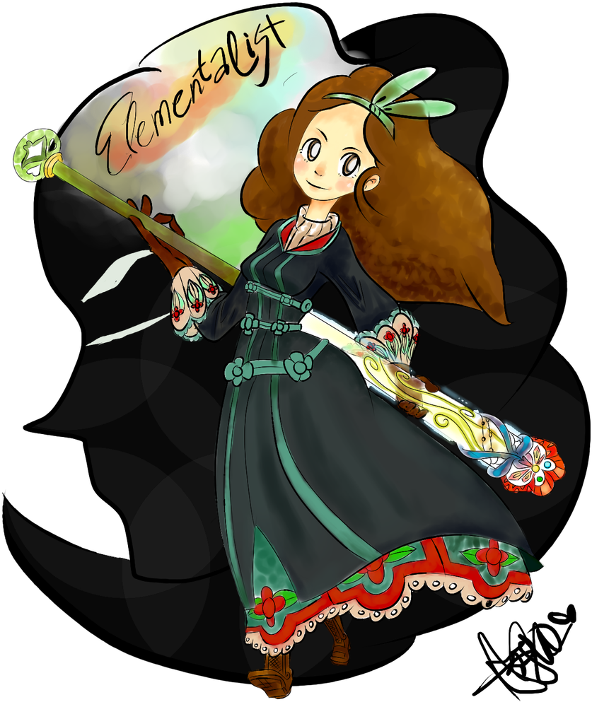 Elementalist From Tree Of Savior By Noracchi - Cartoon (1024x1024)