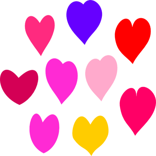 Hearts Clip Art Wallpaper - Hearts Clipart (520x520)