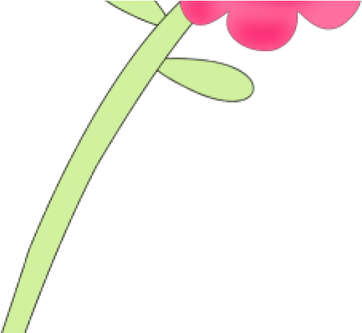 Pink Flower Clipart Long Flower - Pink Flower Clipart Long Flower (640x480)