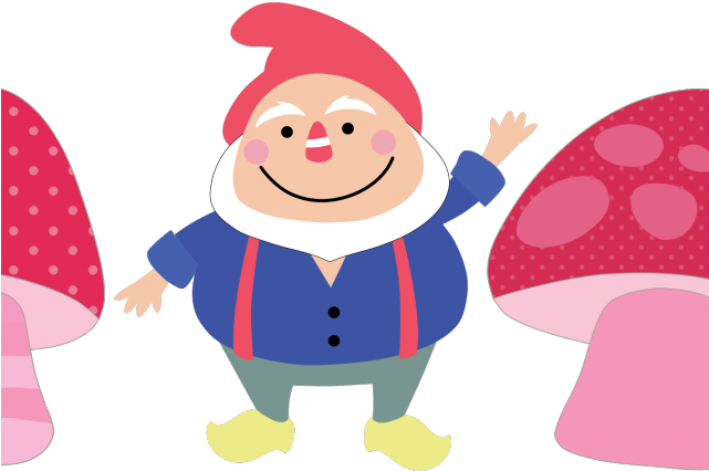 Gnome Clipart Cute Girl - Garden Gnome Cartoon Free (640x480)