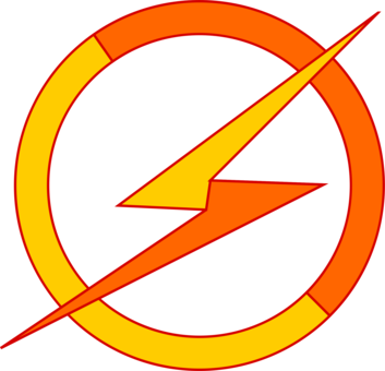 Computer Icons Download Icon Design Lightning Encapsulated - Lighting Bolt In A Circle (353x340)