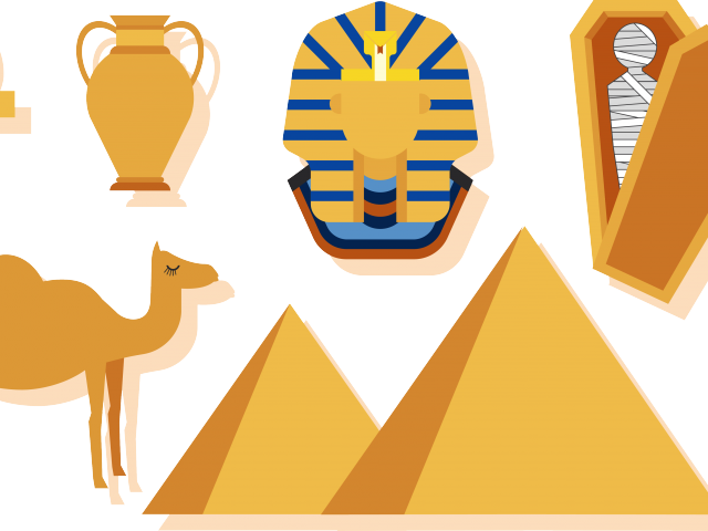 Egyptian Clipart Pyramids - Ancient Egyptian Pyramid Mummy (640x480)