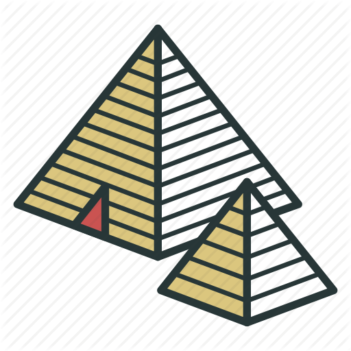 Tourism Clipart Great Pyramid Of Giza Egyptian Pyramids - Triangle (512x512)