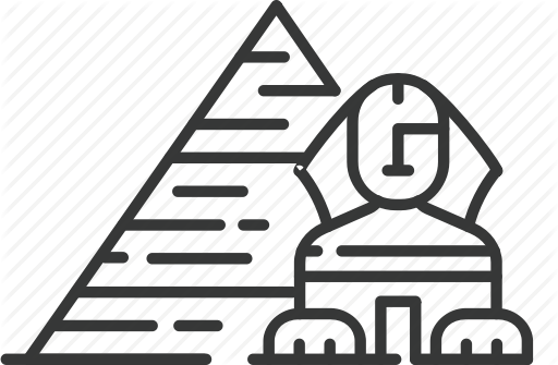 512 X 335 1 - Pyramids And Sphinx Outline (512x335)
