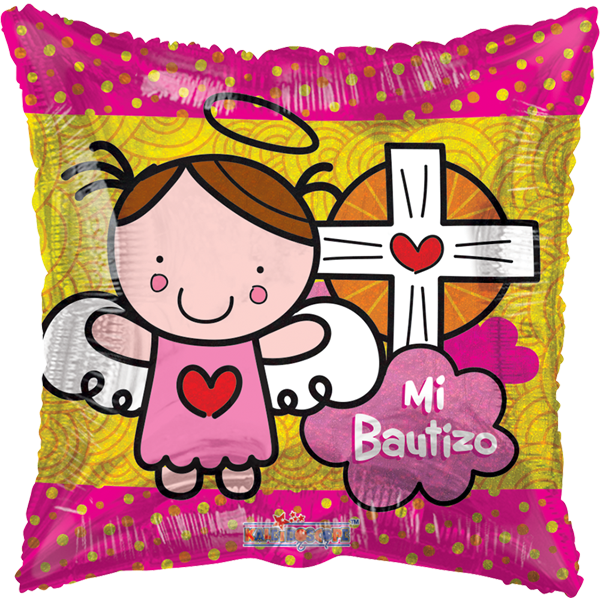 Globo Bautizo Rosado - Mi Primera Comunion Distroller (600x600)