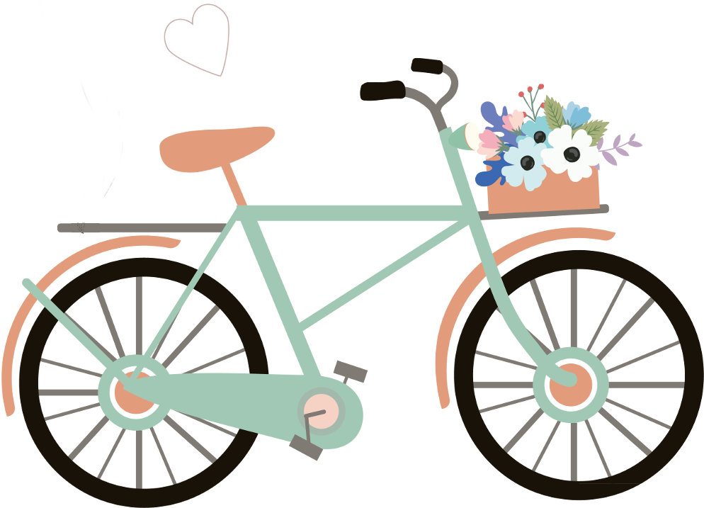 Mis Detalles De Boda - Bicycle Line Art (1000x716)