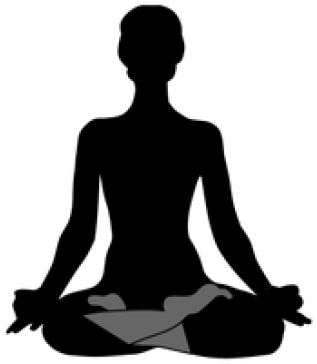 Yoga Clipart Lotus Pose - Lotus Pose Silhouette Yoga (640x480)