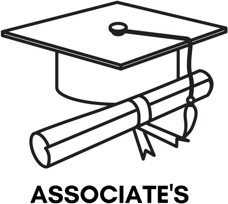 What Can I Do With An Associates Degree - Associate's Degree Drawing (990x990)