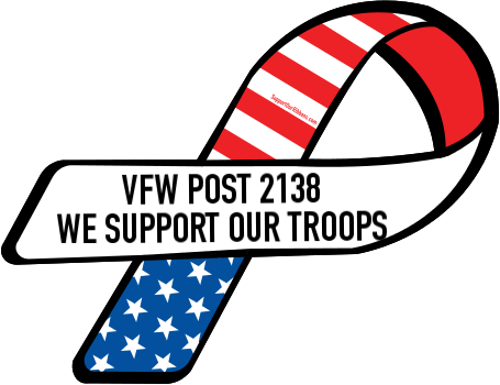 Clip Art Download Custom Ribbon Vfw Post - Rainbow Ribbon For Cancer (455x350)