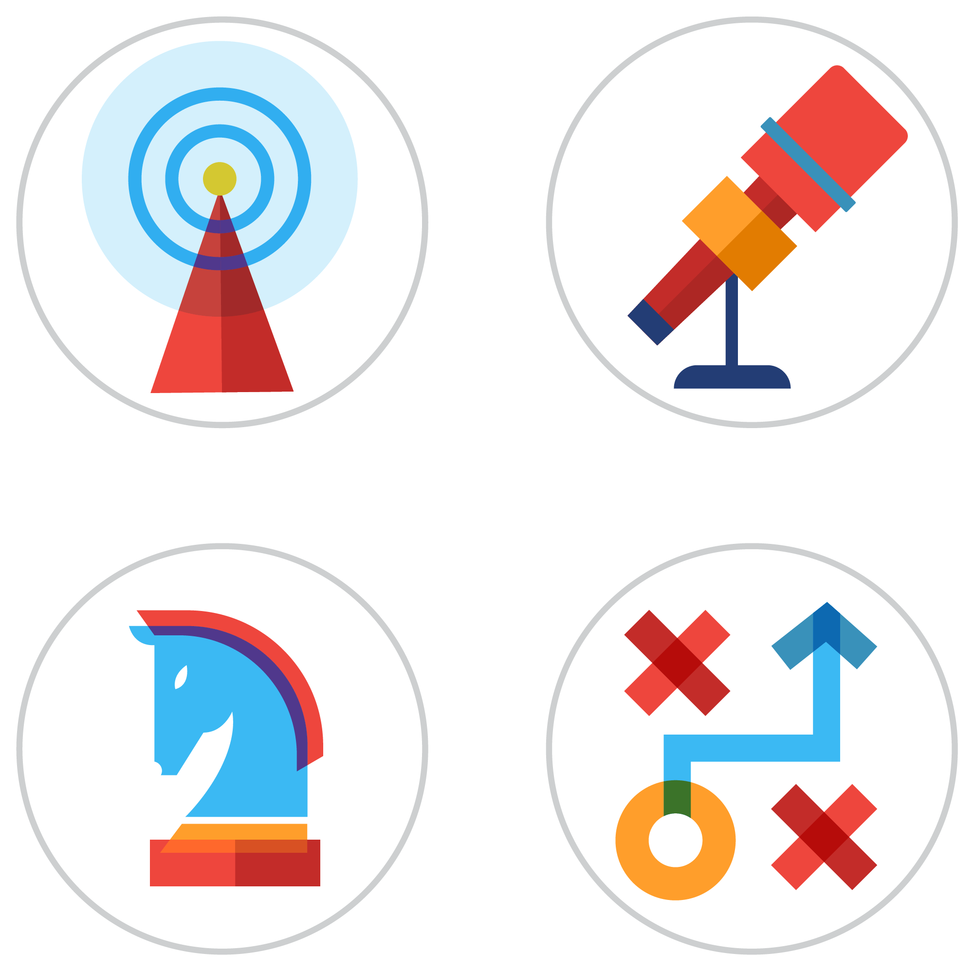 Custom Icons Match The Transparent Illustration Style - Circle (2001x1996)