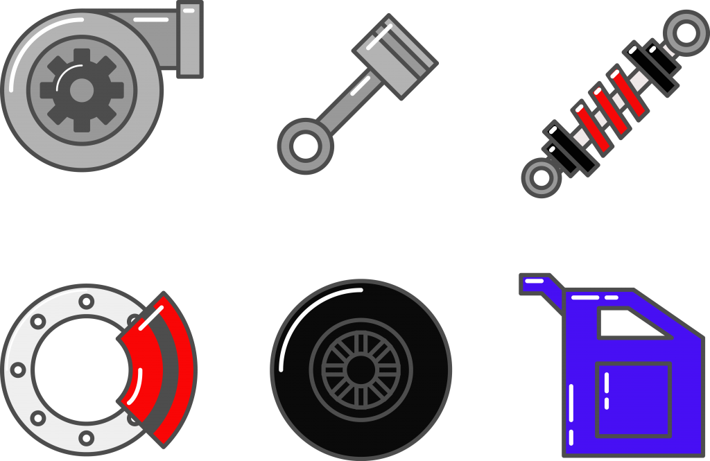 Car Parts Vector Png (1024x665)