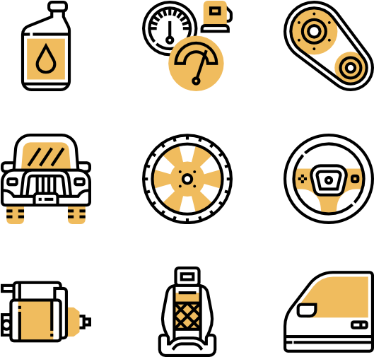 Car Parts - Minerals Icons (600x564)