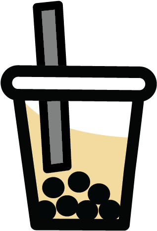 Milk Tea - Bubble Tea Icon Transparent (696x629)
