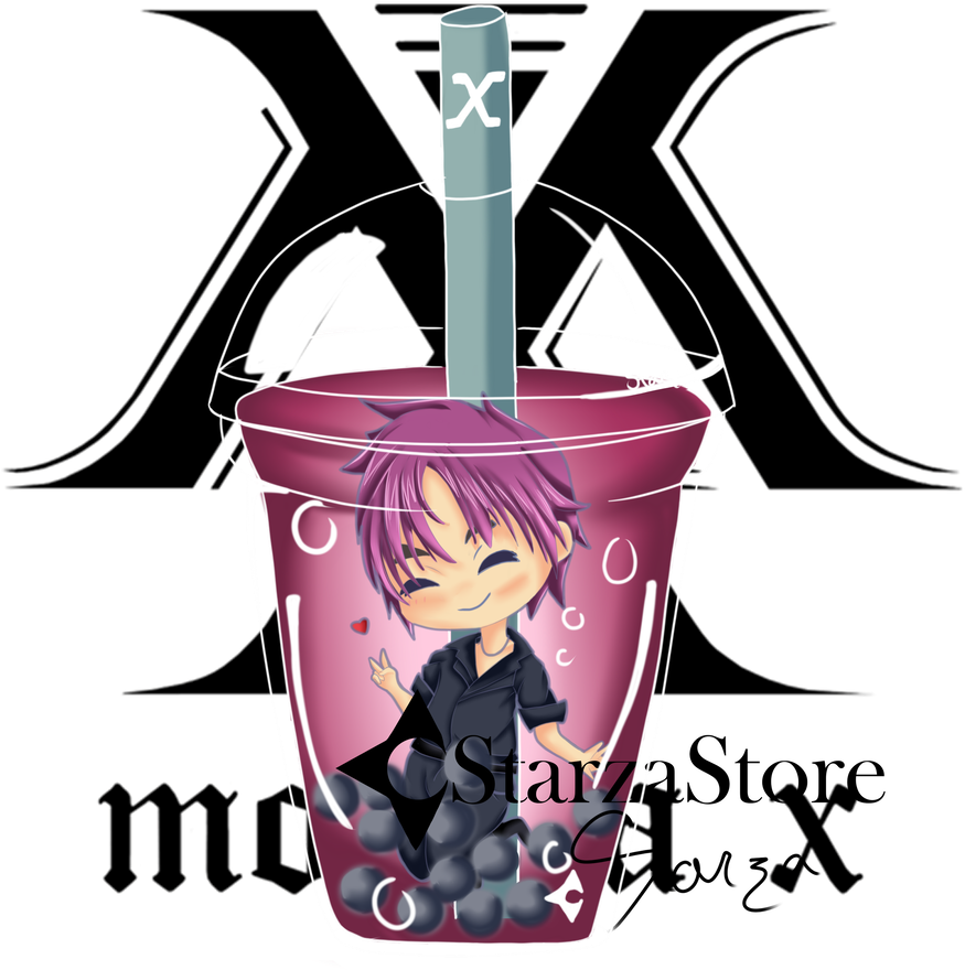 Minhyuk Bubble Tea By Starzadraw - Kpop Logo Monsta X (894x894)