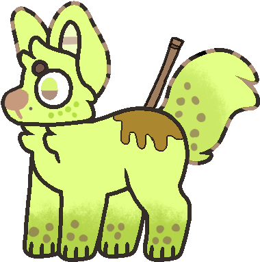 Bubble Tea Pupper Adopt Closed By Niico-senpai - Suitcasedog Adoptable Base (420x420)