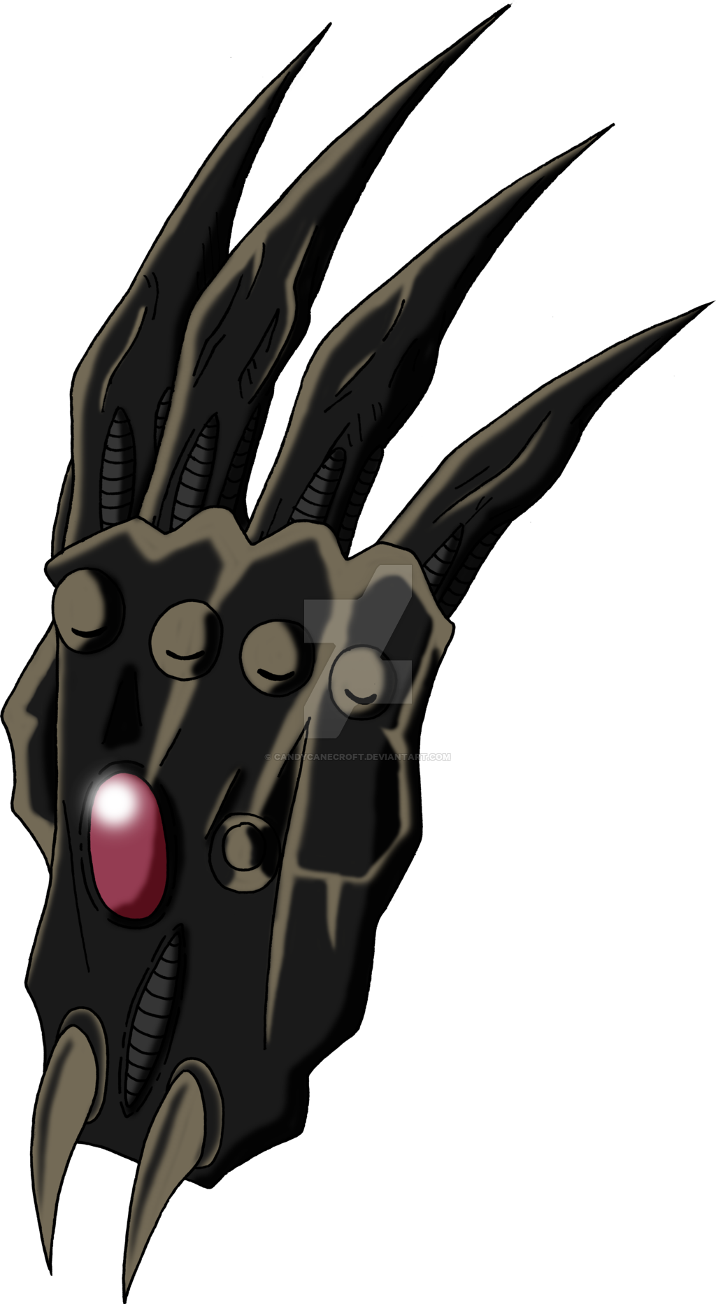 Clipart Royalty Free Library Gloves Drawing Infinity - Anime Claw Gauntlet (1024x1865)