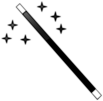 Image Freeuse Download Huge Freebie Svg - Magic Wand Clipart Black And White (512x512)