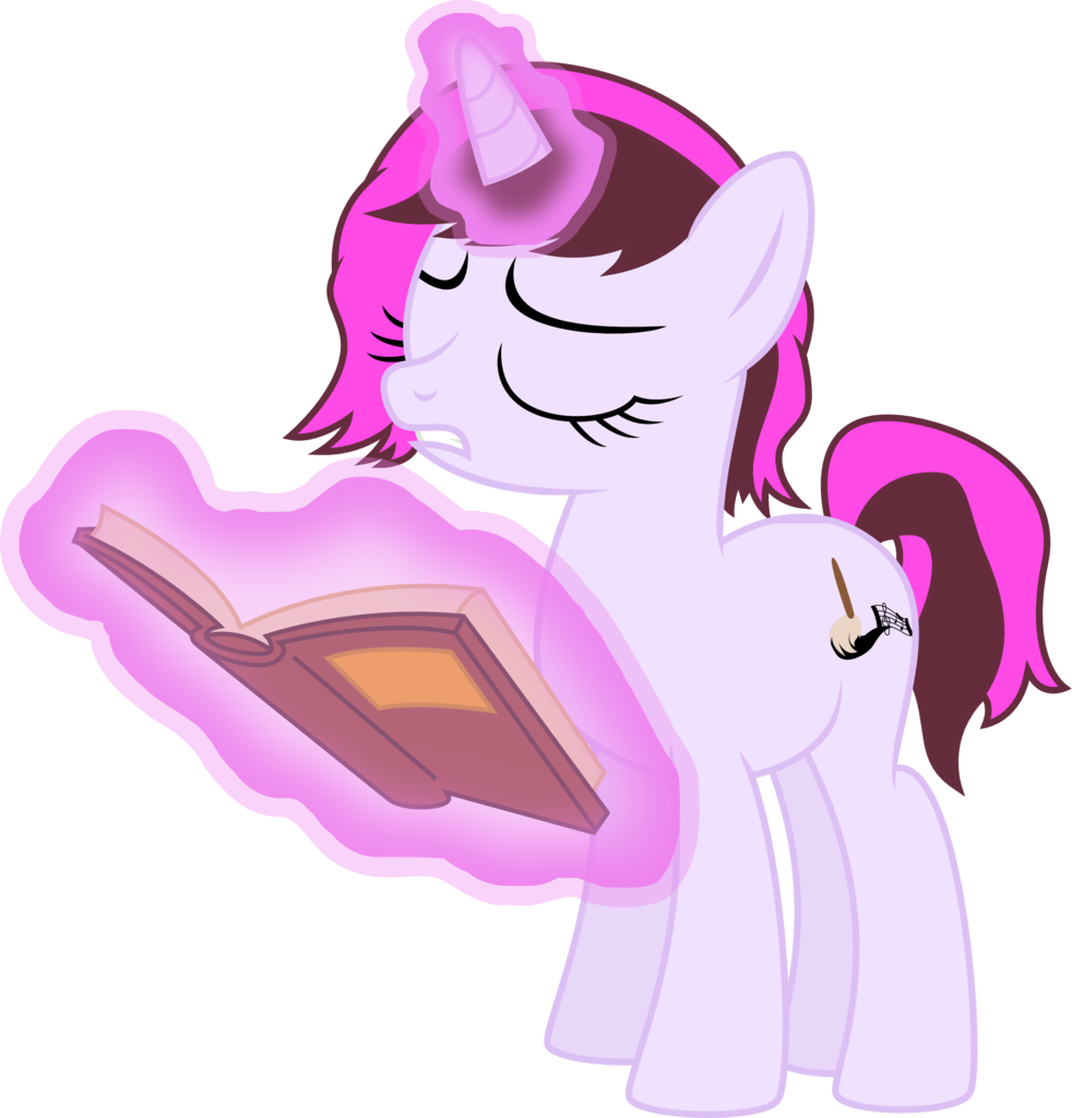 Audiobeatzz, Book, Female, High Res, Magic, Mare, Oc, - Cartoon (982x1024)