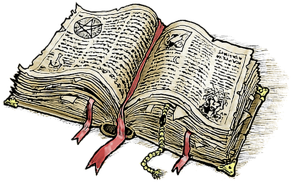 #spellbook #magic #old #aesthetic #spells #witchcraft - Spell Book Transparent (1024x708)