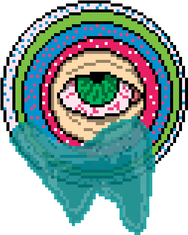 Random Image From User - Pixel Art Circle (600x600)