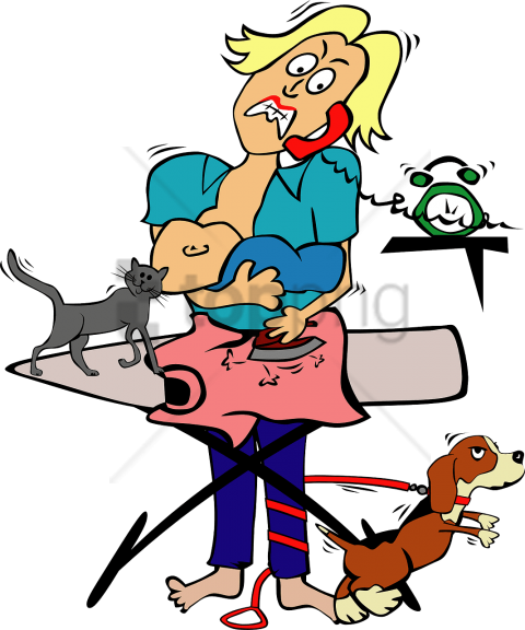 Free Png Download For Putting Things Off - Funny Mothers Day Clipart (480x576)