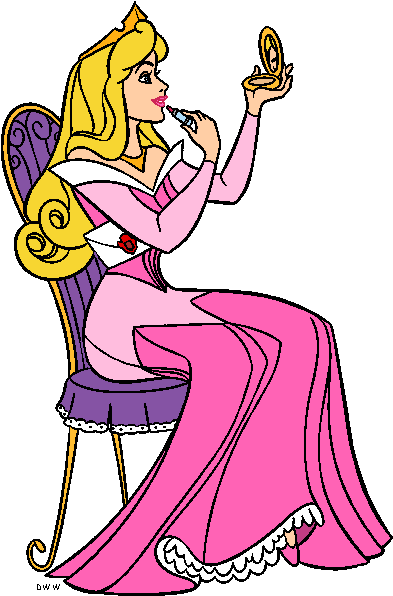 Pin Putting On Makeup Clipart - Cartoon (411x605)