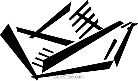 Paper Boat Royalty Free Vector Clip Art Illustration - Paper Boat Royalty Free Vector Clip Art Illustration (480x283)