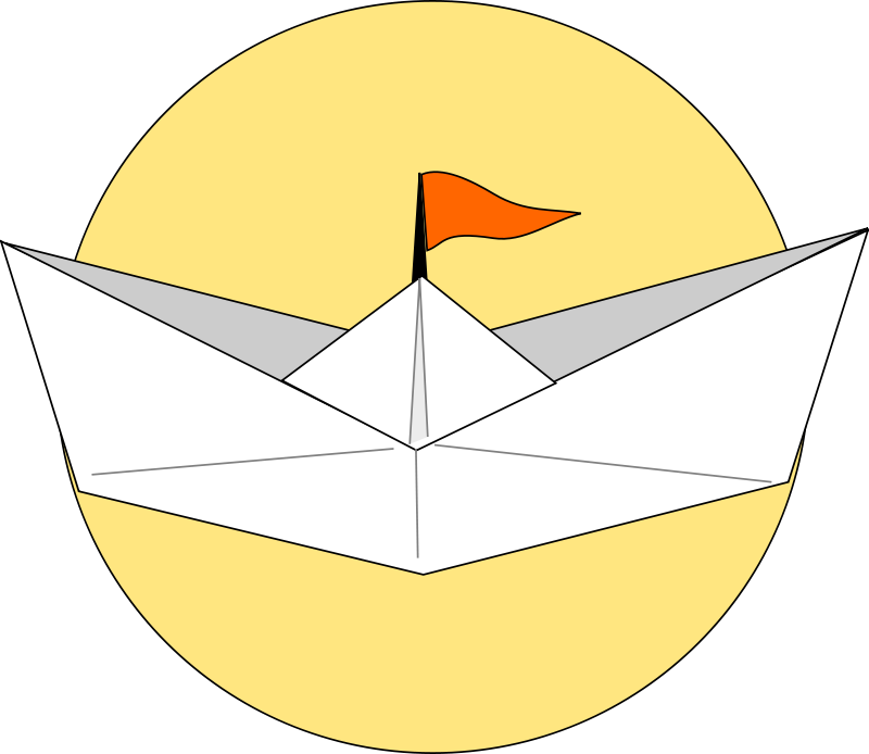 Boat, Paper, Origami, Craft - Circle (800x694)