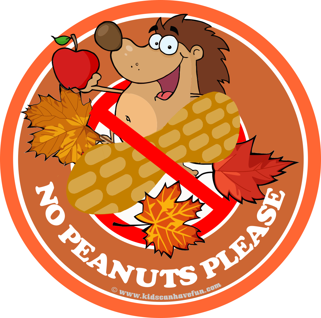 Allergy Aware Label - No Peanuts Clipart (1257x1245)