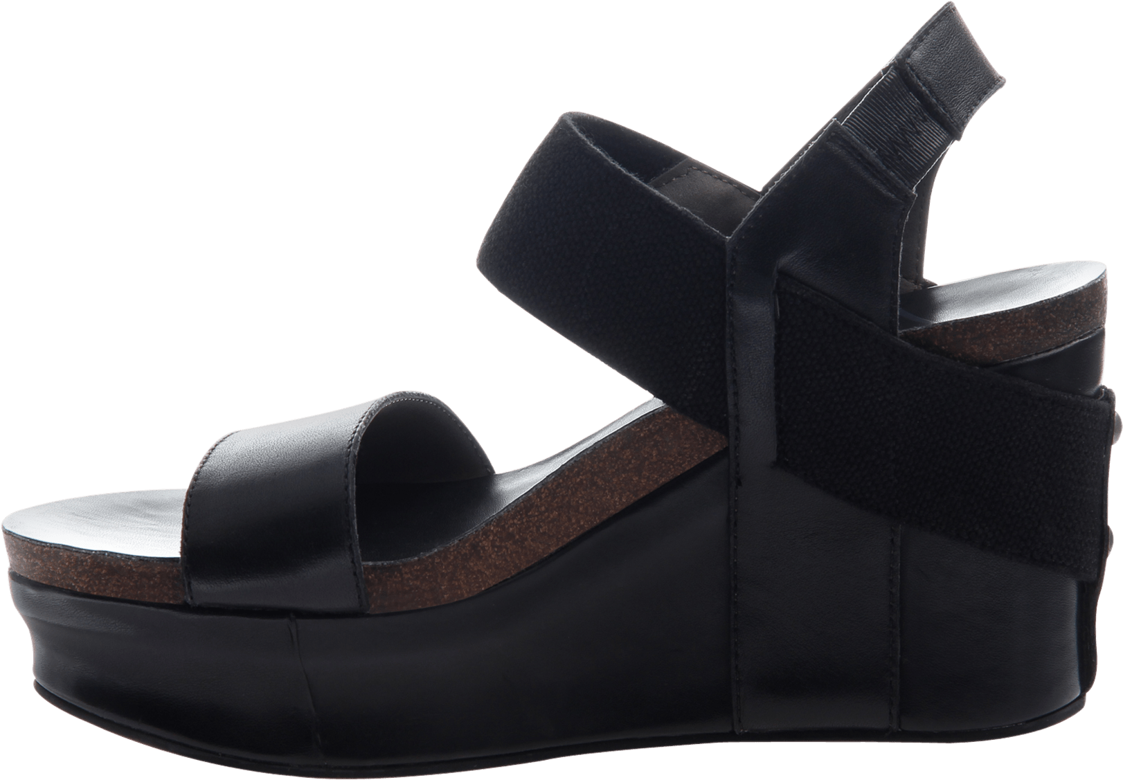 Bushnell In Black Wedge - Black Sandals (1782x1782)
