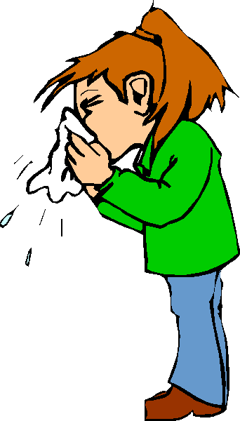 Allergies - - Clipart Flu Gif (342x600)
