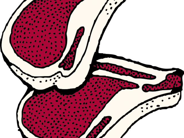 Beef Clipart Frozen Meat - Pork Chop Clipart (640x480)