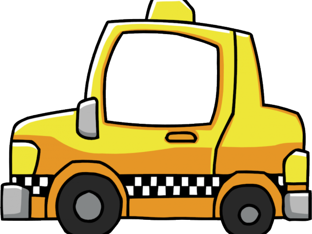 Taxi Clipart Taxi Service - Cab Png (640x480)