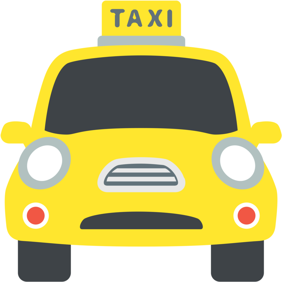 Rental Vehicle Service Offering Organizations, Recommends - Taxi Emoji (1024x1024)